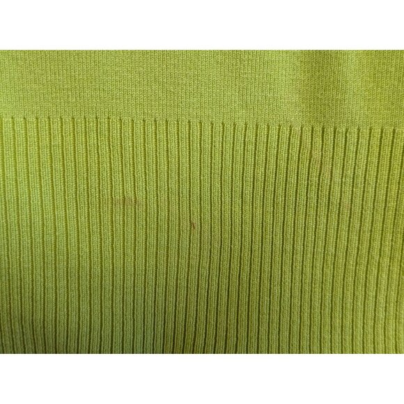 Madison Studio Lime Green Sleeveless Sweater Womens M silk blend - Picture 6 of 6